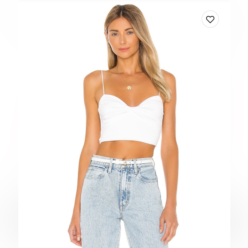 Lovers and friends Ida twist front crop top